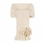 Cream Scarf with Roses_6688