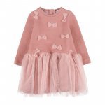 Dress with bows and flounce_10363