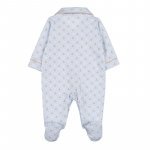 Front opening babygro allover with foot_11252