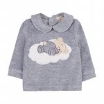 Gray babygro with graphics_9889