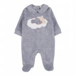 Gray babygro with graphics_9877