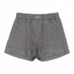 Gray Shorts with Gray Strass_6474