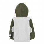 Green sweatshirt with pockets and hood_10722