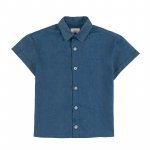 Half-sleeved denim shirt_11613