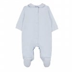 Light blue babygro with collar_10515