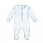 Light Blue Cuore Di Panna Babygro With Bow_11100