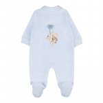 Light blue open front babygro_10435