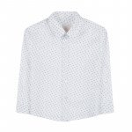 White shirt with light blue details_9513