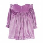 Lilac Chenille Dress with Frills_6531