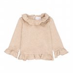 Lurex sweater with Beige Roses_6509