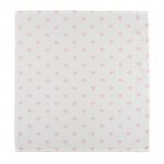 Mussola all over cuori 80x80 rosa_11213