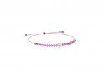 Bracelet en cordon avec cœur rose_9236