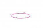 Bracelet Cordon et Argent rose_9237