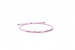 Armband Schnur und Herz Rosa Silber_9247