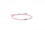 Bracelet Cordon et Argent rose_9250