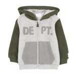 Sweat-shirt verte avec poches et capuche_10721