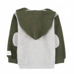 Sweat-shirt verte avec poches et capuche_10723