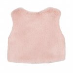 Gilet in ecopelliccia rigato rosa_10780