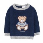 Zweiteiliger Baby-Overall ohne Kragen in Blau_9771