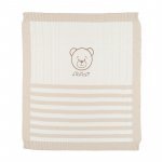 Couverture beige avec ourson_10630