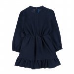 Robe en tricot bleu_10495