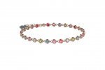 Bracelet Tennis en Argent 925 avec des pierres bleues - Maman_11121