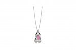 Collar de bebé Tato's Nanan Bijou en Plata - Osito Rosa_11106