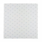 Ensemble de 3 pièces en mousseline de coton bio à motifs cœurs 80x80 cm bleu_11185