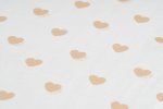 Muselina con corazones por todas partes 80x80 beige_11214