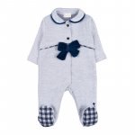 Open front babygro with bow_10743