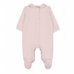 Pink babygro with collar_10518