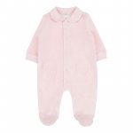 Pink open front babygro_10440