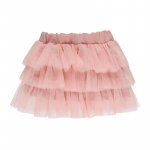 Pink skirt with tulle flounces_10825