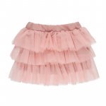 Pink skirt with tulle flounces_9556