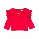 Red Blouse with Rouches_6695