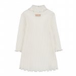 White ribbed dress_10871