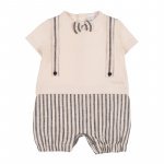 Romper w/suspenders and bow tie_11459