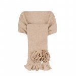 Sciarpa Beige con Rose_6685