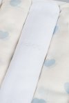 Set 3pcs all over hearts swaddle 80x80 cm light blue_11184