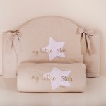 Ensemble couette et pare-chocs My little Star beige_7610