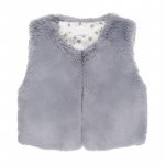 Sleeveless in Gray Faux Fur_6441