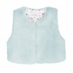 Gilet en fausse fourrure verte_6444