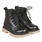 Bota de cuero negro_10213