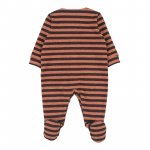 Striped babygro with bear "C'era una volta"_10620