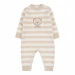 Striped babygro with teddy bear_9478