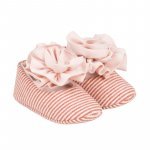 Striped ballerinas with rose_10987