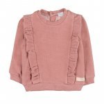 Sweatshirt with pink ruffles_10499