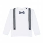 T-shirt W/Bow tie and braces_6373