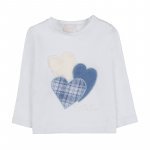 White T-shirt with blue hearts_9555