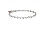 Tennis Bracelet in 925 Sterling Silver with white stones - Mother size_11113